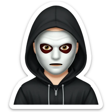 crie um serial killer mascarado sticker