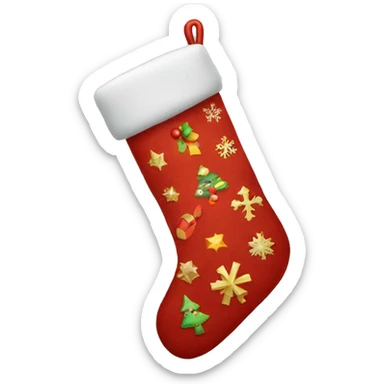 Christmas stocking sticker