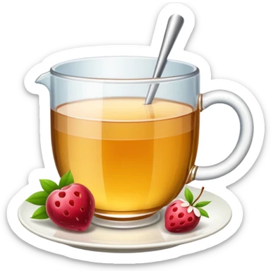 drinking afternoon tea sticker