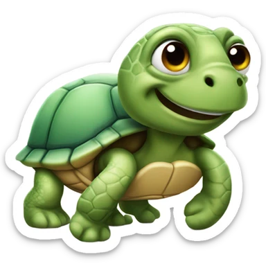 Life like turtle sticker