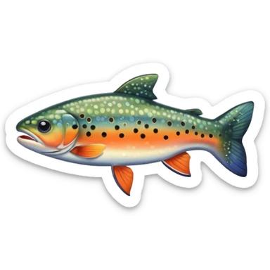 Brook trout sticker