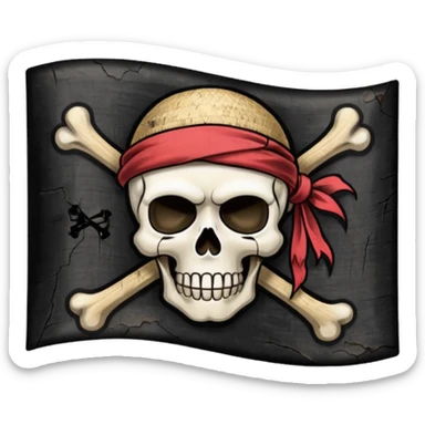 Can u create a emoji thats the straw hats flag of one piece sticker