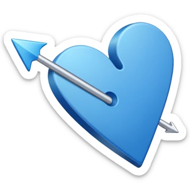 Blue mouse cursor sticker