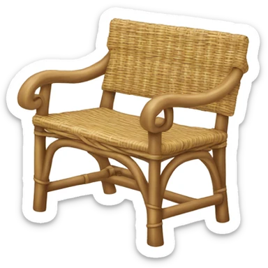 Rattan bench sticker