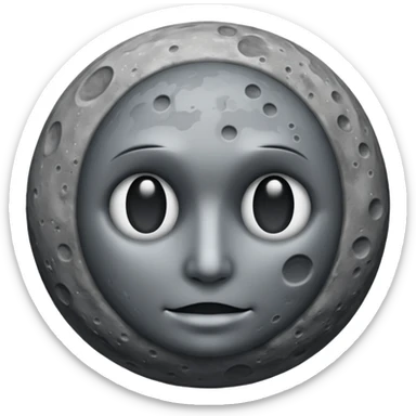 moon dark faceless  sticker