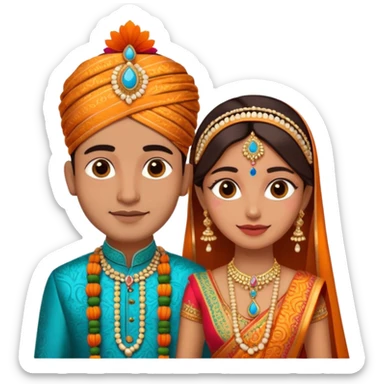indian marriage sticker