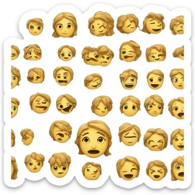 Triste  et heureuse  sticker