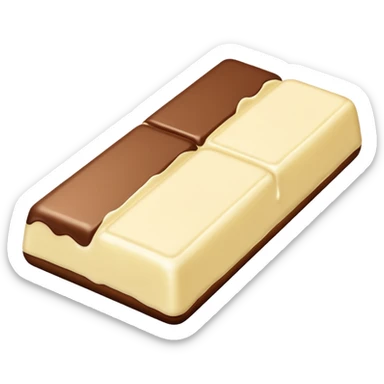 White chocolate sticker