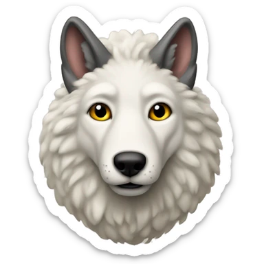 A wolf in sheep's clothing sticker