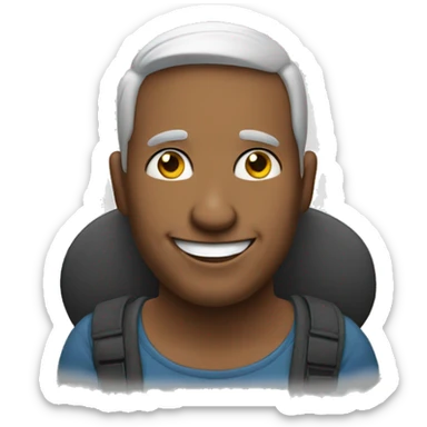 homem sorrindo sticker