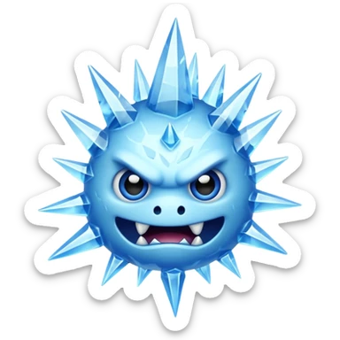 ice monster sticker