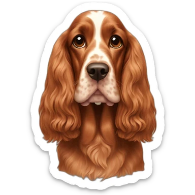 All Ginger, English Cocker Spaniel sticker