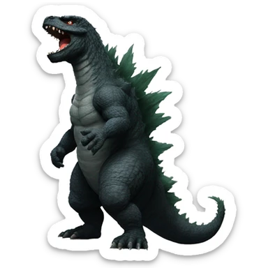 godzilla sticker