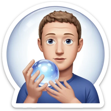 Fortune teller mark zukerbeg sticker