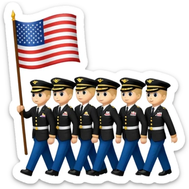 Memorial Day parade  sticker
