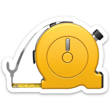 measuring tape
 sticker