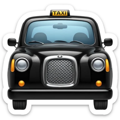 black taxi sticker
