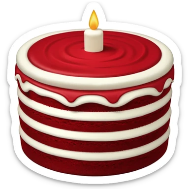 tarta red velvet sticker