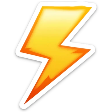 fire lightning sticker