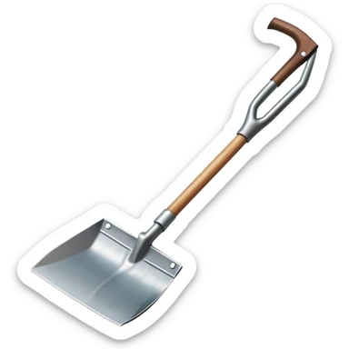 A gardening hoe sticker