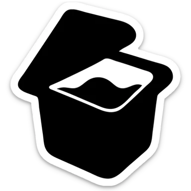 A sauce in a fast food packaging sticker