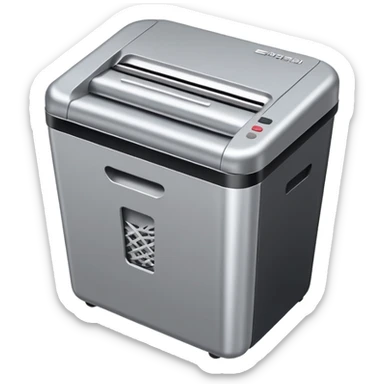 paper shredder sticker