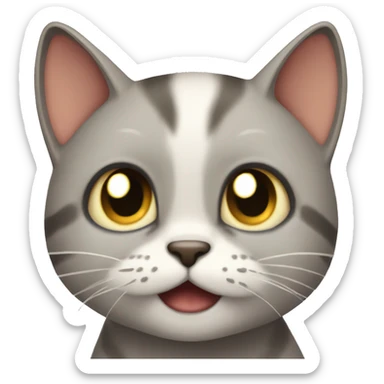 a cat slapping his face in disappointment  sticker