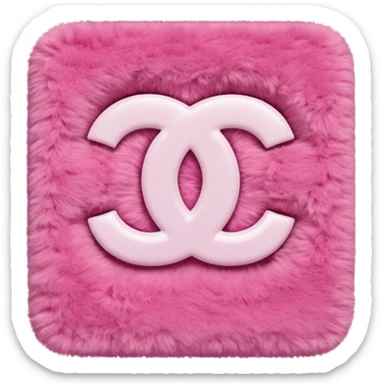 chanel logo pink carpet  sticker