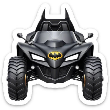 batmobile atv with a smile sticker