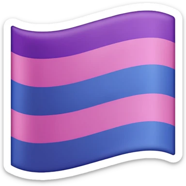 A bisexual flag sticker