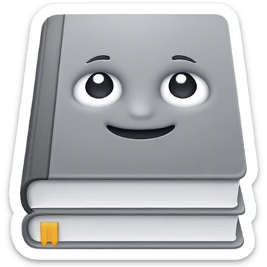 Book related with grey color pallette  sticker