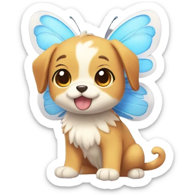 Kawaii Butterfly-Puppy-Pokémon-Fakémon Full Body sticker