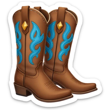 Western Cast cowboy boots sticker