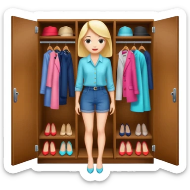 Women closet sticker