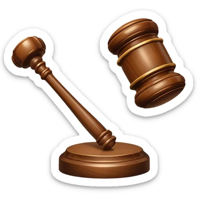 judge gavel sticker