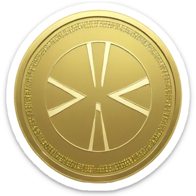 special coin design with pulse symbol sticker