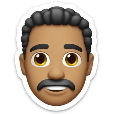 Dominicano mormoreno con los brazos fuertes  sticker