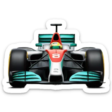 F1 car realisic sticker