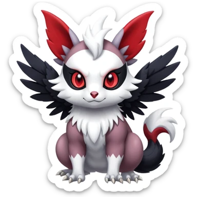 Shiny Furret-Absol-Noivern-Hybrid (Full body) sticker