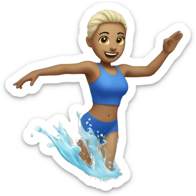 Aerobics in water sticker