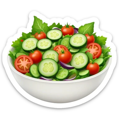bowl of salad sticker