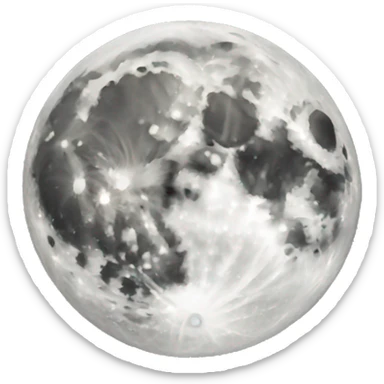 The moon sticker