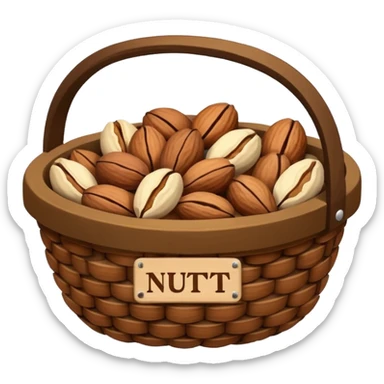 nut basket sticker