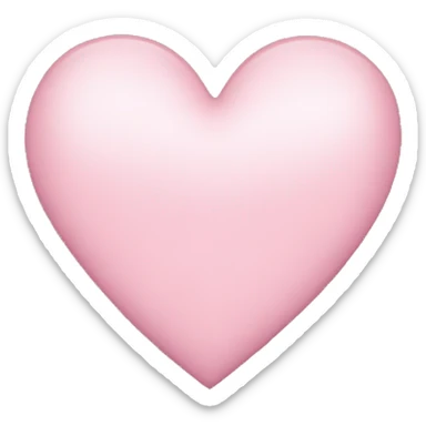 light pink heart sticker