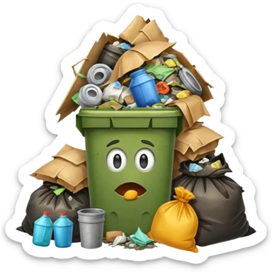 Garbage Trash sticker