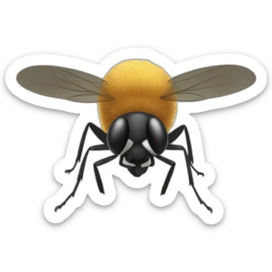 Mouche avec des bras sticker