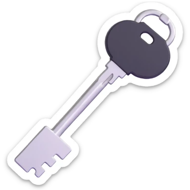 metal key sticker