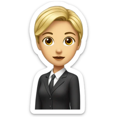 lawyer girl sticker