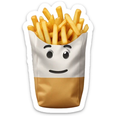 Put the fries in the bag  sticker