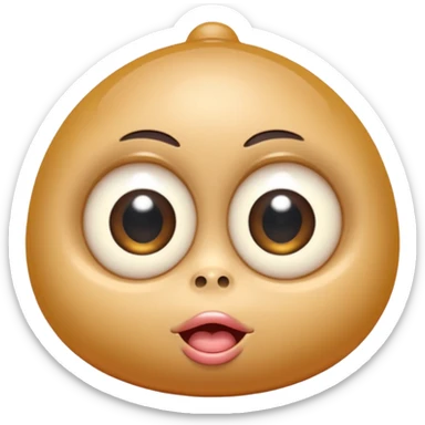 a crabadabadooda face, big eyes, tubblewubble, loolaapapoo, sloopa, small mouth loobadooba, consquinto, lalalalabingbong, glossy eyes, maalardo  sticker